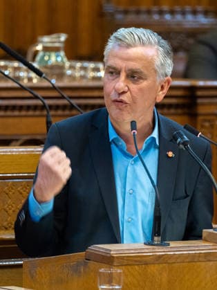2026-09-21-Wiener Gemeinderat-116 Abgeordneter zum Wiener Landtag und Gemeinderat Klubvorsitzender Taucher Josef (SPÖ) am 21. September 2026 beim Wiener Gemeinderat der 17ten Sitzung auf Verlangen FPÖ im Rathaus in Wien, Wien, Österreich.