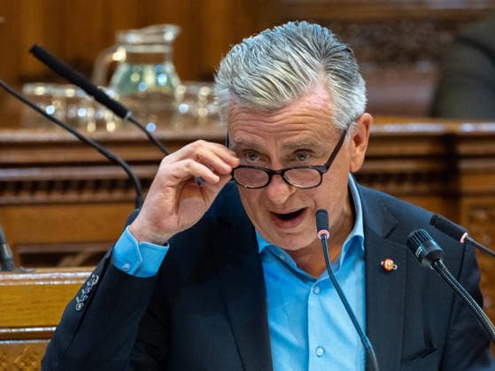 2026-09-21-Wiener Gemeinderat-117 Abgeordneter zum Wiener Landtag und Gemeinderat Klubvorsitzender Taucher Josef (SPÖ) am 21. September 2026 beim Wiener Gemeinderat der 17ten Sitzung auf Verlangen FPÖ im Rathaus in Wien, Wien, Österreich.