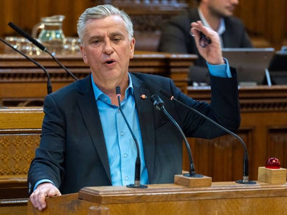 2026-09-21-Wiener Gemeinderat-118 Abgeordneter zum Wiener Landtag und Gemeinderat Klubvorsitzender Taucher Josef (SPÖ) am 21. September 2026 beim Wiener Gemeinderat der 17ten Sitzung auf Verlangen FPÖ im Rathaus in Wien, Wien, Österreich.