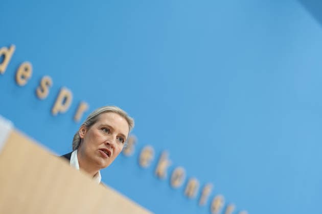 Alice Weidel, Bundesvorsitzende AfD, während der Bundespressekonferenz;Bundespressekonferenz in Berlin - Wahlnachlese nach den Landtagswahlen in Mecklenburg-Vorpommern und Berlin, Berlin Berlin Deutschland Haus der Bundespressekonferenz