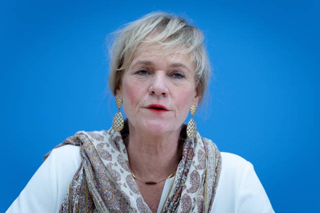 Bundespressekonferenz, Die Linke Berlin, BPK, Die Linke, Wahlen, Mecklenburg-Vorpommern, Simone Oldenburg, Spitzenkandidatin Berlin Berlin GER