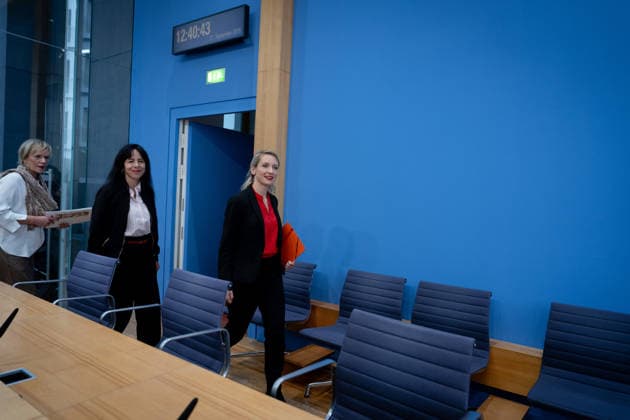 Bundespressekonferenz, Die Linke Berlin, BPK, Die Linke, Wahlen, Mecklenburg-Vorpommern, Ines Schwerdtner, Vorsitzende, Elif Eralp, Bürgermeisterkandidatin, Simone Oldenburg, Spitzenkandidatin Berlin Berlin GER