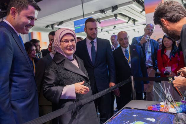 September 21, 2026, New York City, United States: Emine Erdogan participates in a Climate Week NYC 2026 event New York City United States - ZUMAl194 20260921_zip_l194_012 Copyright: xMarekxLadzinskix