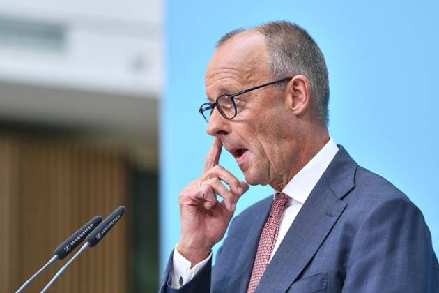 Berlin, Deutschland, 21.09.2026: Konrad-Adenauer-Haus: Pressekonferenz in der CDU-Bundesgeschäftsstelle nach Landtagswahlen in Mecklenburg-Vorpommern und Berlin: Bundeskanzler Friedrich Merz (CDU) Copyright: xdtsxNachrichtenagenturx dts_135849