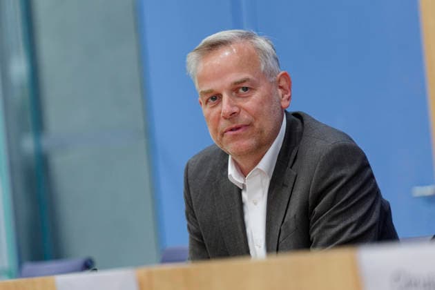AfD-Wahlnachlese MV und Berlin 2026-09-21 Deutschland, Berlin Bundespressekonferenz: Nachlese der Landtagswahl in Mecklenburg-Vorpommern und der Wahl zum Berliner Abgeordnetenhaus durch die AfD. Im Bild Leif-Erik Holm, AfD-Kandidat für das Amt des Ministerpräsidenten in Mecklenburg-Vorpommern