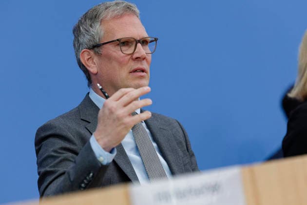 Sebastian Hille 2026-09-21 Deutschland, Berlin Regierungspressekonferenz: Stellvertretender Regierungssprecher Sebastian Hille (CSU).