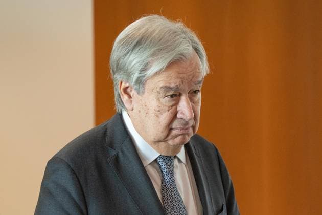 September 21, 2026, Bronx, New York, USA: UN Secretary-General Antonio Guterres waits to meet with Alar Karis, President, Republic of Estonia, Edgars Rinkevics, President, Republic of Latvia and Gitanas Nauseda, President, Republic of Lithuania at UN Headquarters in New York, NY on September 21, 2026. Bronx USA - ZUMAr339 20260921_znp_r339_005 Copyright: xLevxRadinx