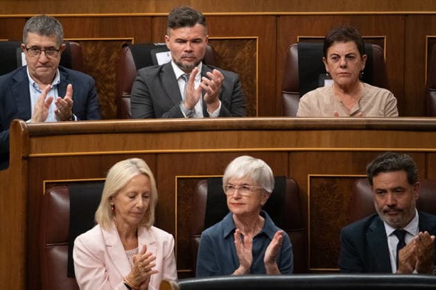 Tribute to Pau Casals in Congress on the Occasion of the International Day of Peace I D above The PSOE spokesperson in Congress, Patxi López; the ERC spokesperson in Congress, Gabriel Rufián; and the EH Bildu spokesperson in Congress, Mertxe Aizpurua, during the celebration of International Peace Day with a tribute to Pau Casals at the Congress of Deputies on September 21, 2026, in Madrid, Spain. The Congress of Deputies celebrated International Day of Peace for the first time with a tribute concert to cellist Pau Casals on the occasion of the 150th anniversary of his birth. The Catalan musician always put his musical talent at the service of defending peace, freedom, democracy, and human rights. SEPTEMBER 21, 2026 Fernando Sá Madrid, Madr Copyright: xFernandoxSanchezx 7790738