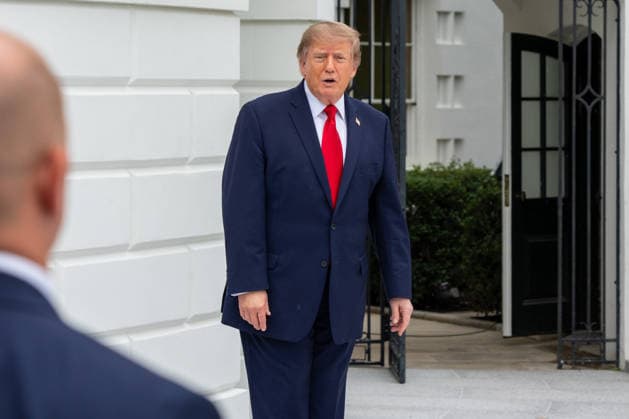 September 21, 2026, Washington, District Of Columbia, USA: President DONALD TRUMP participates in a ribbon-cutting ceremony for the new White House helipad on the South Lawn before boarding the new Marine One VH-92A Patriot helicopter as he departs the White House for New York to attend the United Nations General Assembly in Washington, DC, on September 21, 2026. The new granite helipad, which features the presidential seal, was constructed to accommodate the newer Marine One helicopters and prevent damage to the White House lawn from the aircraft s exhaust. Washington USA  - ZUMAs365 20260921_znp_s365_003 Copyright: xJoeyxSussmanx