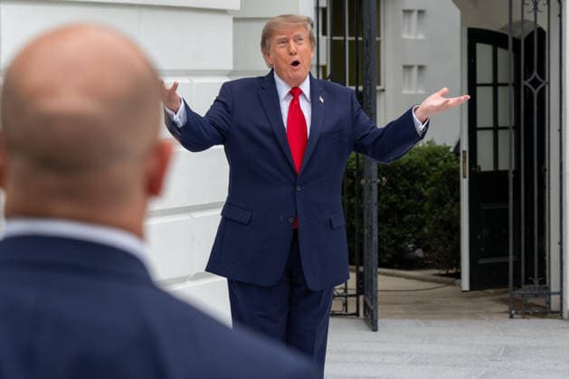 September 21, 2026, Washington, District Of Columbia, USA: President DONALD TRUMP participates in a ribbon-cutting ceremony for the new White House helipad on the South Lawn before boarding the new Marine One VH-92A Patriot helicopter as he departs the White House for New York to attend the United Nations General Assembly in Washington, DC, on September 21, 2026. The new granite helipad, which features the presidential seal, was constructed to accommodate the newer Marine One helicopters and prevent damage to the White House lawn from the aircraft s exhaust. Washington USA - ZUMAs365 20260921_znp_s365_005 Copyright: xJoeyxSussmanx