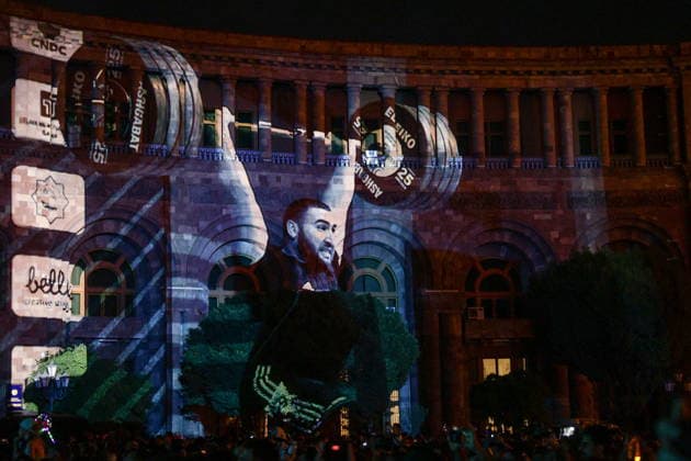 ARMENIA, YEREVAN - SEPTEMBER 21, 2026: A celebration marks 35 years of Armenia s Independence in Republic Square on Independence Day. Alexander Patrin TASS  98106878