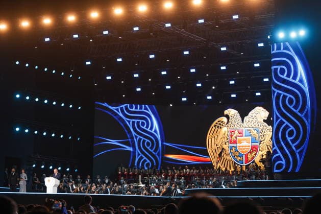 ARMENIA, YEREVAN - SEPTEMBER 21, 2026: A celebration marks 35 years of Armenia s Independence in Republic Square on Independence Day. Alexander Patrin TASS  98107804
