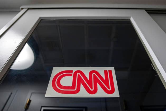 The CNN booth is seen in the basement of the James S. Brady Press Briefing Room at the White House in Washington, DC on Monday, September. 21, 2026. CNN, MSNOW and Politico announced Monday they will sue to maintain their ability to enter the White House grounds days after President Donald Trump revoked their access.  WAP20260921301 BONNIExCASH
