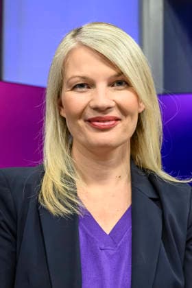 im Bild v.l.: Annett Meiritz (Handelsblatt), GER, Berlin, Studio, zu Gast bei Maischberger, politische Talkshow, TV, Format, mit Moderatorin Sandra Maischberger, Das Erste, aus Adlershof Am Studio 20, 21.09.2026, Copyright: HMBxMedia UwexKoch