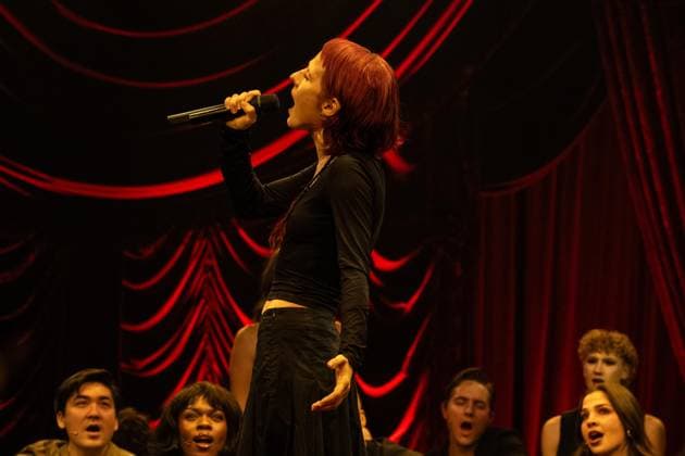 September 21, 2026, Bronx, New York, USA: Sophia Anne Caruso performs one of the songs during press event for new musical Memoirs of Amorous Gentlemen by Duncan Sheik at The Night Egg at Culture Club in New York, NY on September 21, 2026. Bronx USA - ZUMAr339 20260921_znp_r339_033 Copyright: xLevxRadinx