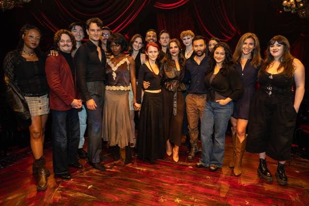 September 21, 2026, Bronx, New York, USA: Full cast poses during press event for new musical Memoirs of Amorous Gentlemen by Duncan Sheik at The Night Egg at Culture Club in New York, NY on September 21, 2026. Bronx USA - ZUMAr339 20260921_znp_r339_037 Copyright: xLevxRadinx