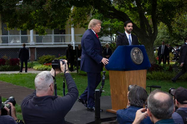 September 21, 2026, New York, New York, USA: Pres. Donald TRUMP meets Mayor Zohran MAMDANI at Gracie Mansion. New York USA - ZUMAm57_ 20260921_zaf_m57_014 Copyright: xJohnxMarshallxMantelx