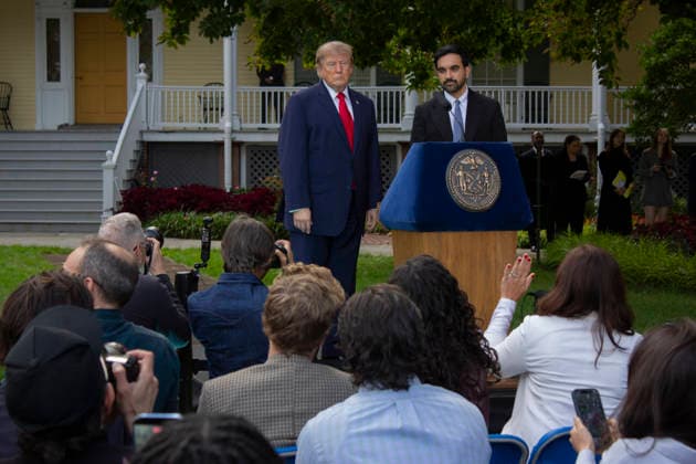 September 21, 2026, New York, New York, USA: Pres. Donald TRUMP meets Mayor Zohran MAMDANI at Gracie Mansion. New York USA - ZUMAm57_ 20260921_zaf_m57_020 Copyright: xJohnxMarshallxMantelx