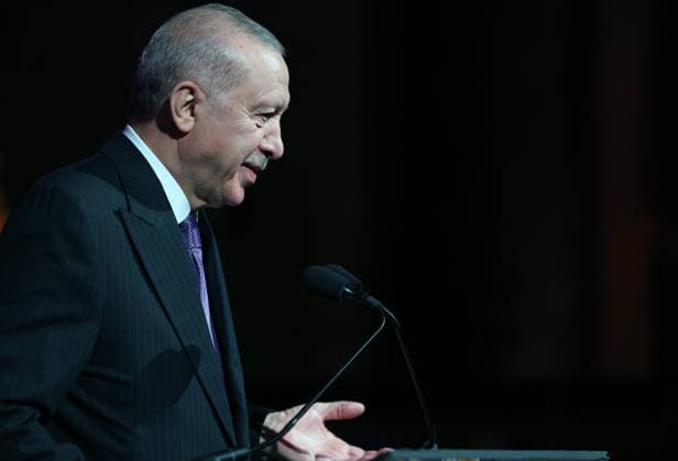 100 Years of Friendship: Turkiye-United States event NEW YORK, UNITED STATES - SEPTEMBER 21: (----EDITORIAL USE ONLY - MANDATORY CREDIT - TURKISH PRESIDENCY MURAT KULA HANDOUT - NO MARKETING NO ADVERTISING CAMPAIGNS - DISTRIBUTED AS A SERVICE TO CLIENTS----) Turkish President Recep Tayyip Erdogan delivers a speech during the 100 Years of Friendship: Turkiye-United States event in New York, United States, on September 21, 2026, on the sidelines of the 81st session of the United Nations (UN) General Assembly. TUR Presidency Murat Kula Anadolu New York United States. Editorial use only. Please get in touch for any other usage.  Copyright: x2026xAnadoluxTURxPresidencyx xMuratxKulax