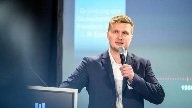 Essen: Eröffnung der neuen DESU-Produktionsanlage bei der Energietechnik Essen GmbH ** NUR FÜR REDAKTIONELLE ZWECKE ** EDITORIAL USE ONLY **<p>Nicolas Kardalo (Geschäftsführer Energietechnik Essen GmbH) bei der Einweihung einer neuen Druck-Elektro-Schlacke-Umschmelz-Anlage (DESU) am Montag, den 21. September 2026, bei der Energietechnik Essen GmbH an der Westendstraße in Essen. Deutschland NRW Essen Copyright: UwexErnst
