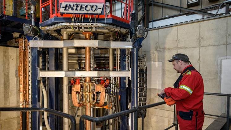 Essen: Eröffnung der neuen DESU-Produktionsanlage bei der Energietechnik Essen GmbH ** NUR FÜR REDAKTIONELLE ZWECKE ** EDITORIAL USE ONLY **<p>Ansicht der neuen Druck-Elektro-Schlacke-Umschmelz-Anlage (DESU) am Montag, den 21. September 2026, bei der Energietechnik Essen GmbH an der Westendstraße in Essen. Deutschland NRW Essen Copyright: UwexErnst
