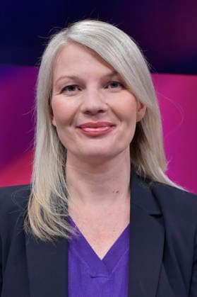 Annett Meiritz in der ARD-Talkshow maischberger im Studio Berlin Adlershof. Berlin, 2.09.2026