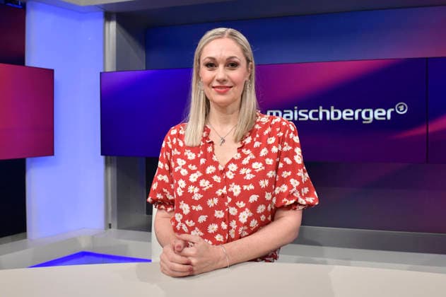Ruth Moschner in der ARD-Talkshow maischberger im Studio Berlin Adlershof. Berlin, 2.09.2026