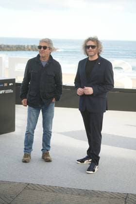 Herna Goldfried, Ricardo Darin, Emmanuel Diez, and Federico Posternak photocall of premiere Lo Dejamos Aca during the 74nd San Sebastian Film Festival in San Sebastian, Spain, on Tuesday, 22 September, 2026. Cordon Press 