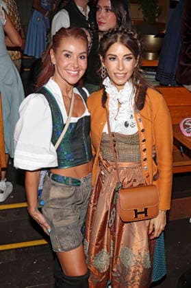Tiger Kirchharz und Cathy Hummels beim Cathy Hummels Wiesn Bummel auf dem 191. Oktoberfest 2026 auf der Theresienwiese. München, 21.09.2026