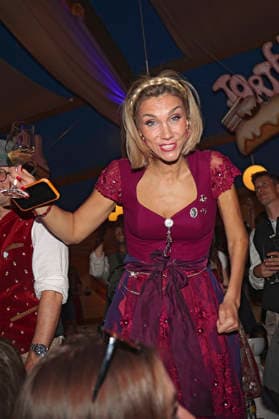 Anna-Maria Zimmermann beim Cathy Hummels Wiesn Bummel auf dem 191. Oktoberfest 2026 auf der Theresienwiese. München, 21.09.2026