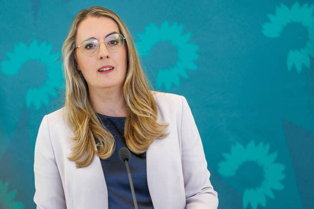 Bundnis 90 Die Grünen im Bundestag Fraktionschefinnen Katharina Droege von Buendnis 90 Die Gruenen im Bundestag am 22.09.26 in Berlin. Berlin Berlin Deutschland Reichstag