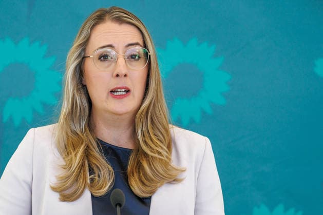 Bundnis 90 Die Grünen im Bundestag Fraktionschefinnen Katharina Droege von Buendnis 90 Die Gruenen im Bundestag am 22.09.26 in Berlin. Berlin Berlin Deutschland Reichstag