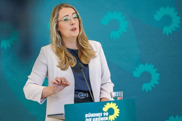 Bundnis 90 Die Grünen im Bundestag Fraktionschefinnen Katharina Droege von Buendnis 90 Die Gruenen im Bundestag am 22.09.26 in Berlin. Berlin Berlin Deutschland Reichstag