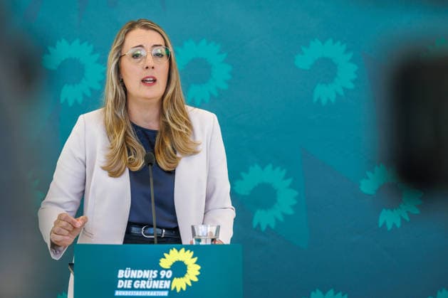 Bundnis 90 Die Grünen im Bundestag Fraktionschefinnen Katharina Droege von Buendnis 90 Die Gruenen im Bundestag am 22.09.26 in Berlin. Berlin Berlin Deutschland Reichstag