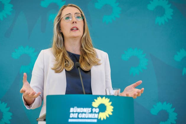 Bundnis 90 Die Grünen im Bundestag Fraktionschefinnen Katharina Droege von Buendnis 90 Die Gruenen im Bundestag am 22.09.26 in Berlin. Berlin Berlin Deutschland Reichstag