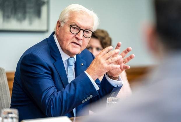 Ortszeit Bundespräsident in Hattingen ** NUR FÜR REDAKTIONELLE ZWECKE ** EDITORIAL USE ONLY **<p>Bundespräsident Frank Walter Steinmeier (SPD) spricht am Dienstagmorgen, 22.09.2026,im Rahmen seiner dreitägigen Ortszeit in Hattingen zu Vertretern der örtlichen Wirtschaft. Deutschland NRW Hattingen Copyright: MartinxMöller