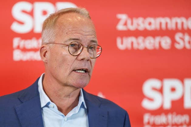 Statement SPD Matthias Miersch SPD Vorsitzender, bei einem Statement SPD am 22.09.26 in Berlin. Berlin Berlin Deutschland Reichstag
