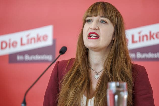 Statement Die Linke Heidi Reichinnek bei einem Statement Die Linke am 22.09.26 in Berlin. Berlin Berlin Deutschland Reichstag