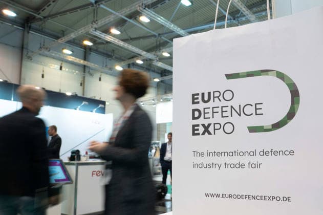 Besucher auf der Eudes-Messe, -fe-, Messe EUDEX Euro Defence Expo, am 22.09.2026 in der Messe Essen Deutschland.