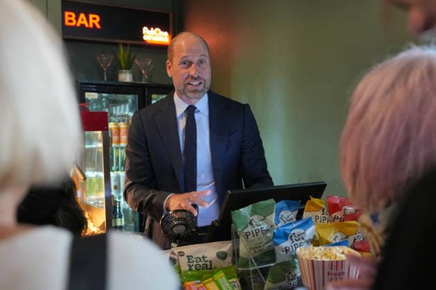 . 22 09 2026. London, United Kingdom. Prince William during a visit to ActOne, an independent, community-led cinema in London.  xPoolx xi-Imagesx IIM-27024-0007