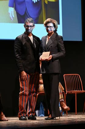 IPA88830055 - Milan, Chi e Chi Fashion Awards 2026. Pictured: Simone Marchetti, Sabina Belli  Copyright: xSimonexComix xComi Terenghix IPA88830055