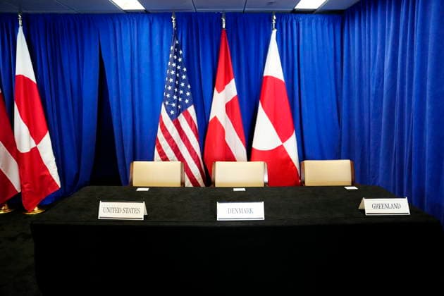 US Denmark Greenland The room for the signing ceremony of a security deal between USA, Denmark and Greenland at the UN building in New York, Tuesday, September 22, 2026. (Photo: Mads Claus Rasmussen Scanpix 2026) , New York Denmark Copyright: MadsxClausxRasmussenx spdk20260922-155544-L