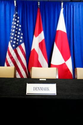 US Denmark Greenland The room for the signing ceremony of a security deal between USA, Denmark and Greenland at the UN building in New York, Tuesday, September 22, 2026. (Photo: Mads Claus Rasmussen Scanpix 2026) , New York Denmark Copyright: MadsxClausxRasmussenx spdk20260922-155116-L