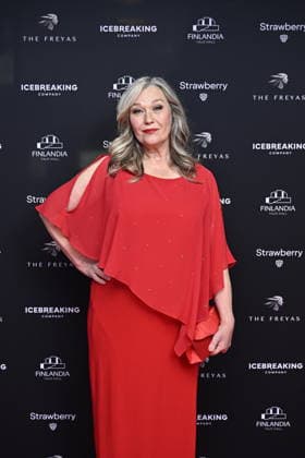 LKS 20260922 Actress Outi Mäenpää attends the THE FREYAS – Nordic Film & TV Awards at Finlandia Hall in Helsinki, Finland September 22, 2026. THE FREYAS is a new annual Nordic film and television awards gala that celebrates the most significant talent and international success from the Nordic and Baltic countries. The inaugural event takes place in Helsinki, followed by Copenhagen in 2027, with The Freyas hosted annually in one of the Nordic capitals. - RONI REKOMAA Helsinki Finland  Copyright: xRonixRekomaax vh-ctzmbge0
