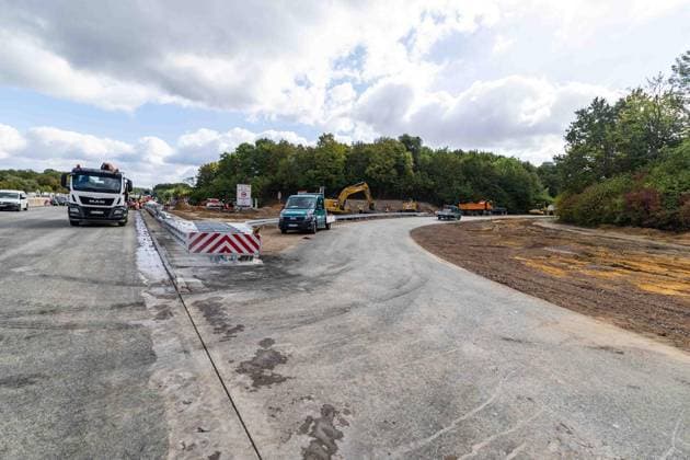 Rundgang über die Baustelle auf der A40 ** NUR FÜR REDAKTIONELLE ZWECKE ** EDITORIAL USE ONLY **<p>Rundgang über die Baustelle auf der A40 am 22.092.2026 in Bochum. Bochum Copyright: JonasxRichter