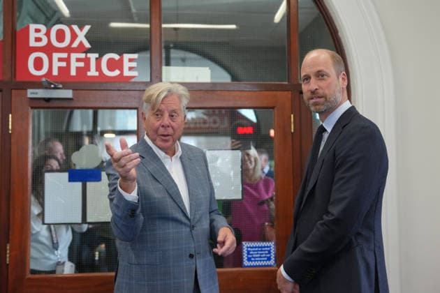 Britain Royals Prince William, right, with Nick Jones Director of ActOne, an independent, community-led cinema to celebrate the richness and talent of the British film industry, as he visits the cinema in London, Tuesday, Sept. 22, 2026. (AP Photo Kin Cheung, Pool), Credit:AG PA ROTA - B68 Avalon GBR, London Copyright: xAGx xPAxROTAx-xB68x xAvalonx 1137241899