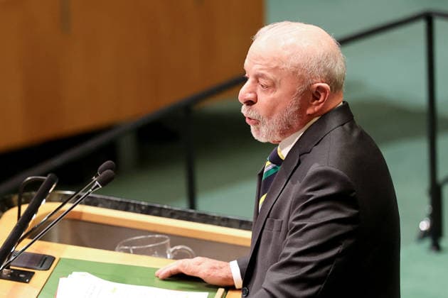 Brazilian President Luiz Inácio Lula da Silva stated during his speech at the opening of the 81st United Nations General Assembly that Brazil does not belong in anyone s backyard, in New York, United States, 22 September 2026. Lula tells the UN that Brazil does not belong in anyone s backyard !ACHTUNG: NUR REDAKTIONELLE NUTZUNG!  Copyright: xOCTAVIOxGUZMÁNx AME9604 20260922-55021472384_1