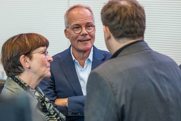 Statement SPD Matthias Miersch SPD Vorsitzender und Lars Klingbeil (SPD), Bundesfinanzminister bei einer Fraktionssitzung SPD am 22.09.29 in Berlin. Berlin Berlin Deutschland Reichstag
