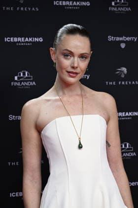 Actress Frida Gustavsson attends the THE FREYAS – Nordic Film & TV Awards at Finlandia Hall in Helsinki, Finland September 22, 2026. THE FREYAS is a new annual Nordic film and television awards gala that celebrates the most significant talent and international success from the Nordic and Baltic countries. The inaugural event takes place in Helsinki, followed by Copenhagen in 2027, with The Freyas hosted annually in one of the Nordic capitals. - RONI REKOMAA Helsinki Finland  Copyright: xRonixRekomaax DWTwQBtFBYA