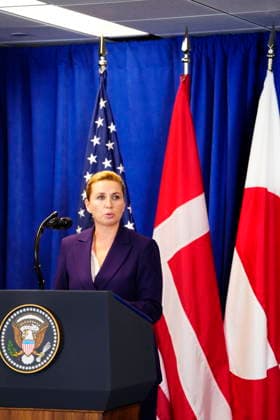 US Denmark Greenland Prime Minister Mette Frederiksen, Greenland s government leader Jens-Frederik Nielsen, and U.S. President Donald Trump during the signing ceremony at the UN building in New York, Tuesday, September 22, 2026. (Photo: Mads Claus Rasmussen Scanpix 2026) , New York Denmark Copyright: MadsxClausxRasmussenx spdk20260922-173210-L